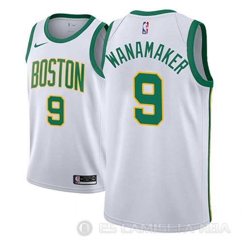 Camiseta Bradley Wanamaker #9 Boston Celtics Ciudad 2018-19 Blanco - Haga un click en la imagen para cerrar